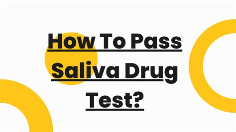 are lab drug tests harder to pass|Saliva Drug Tests Explained: How They Work and Why They’re .